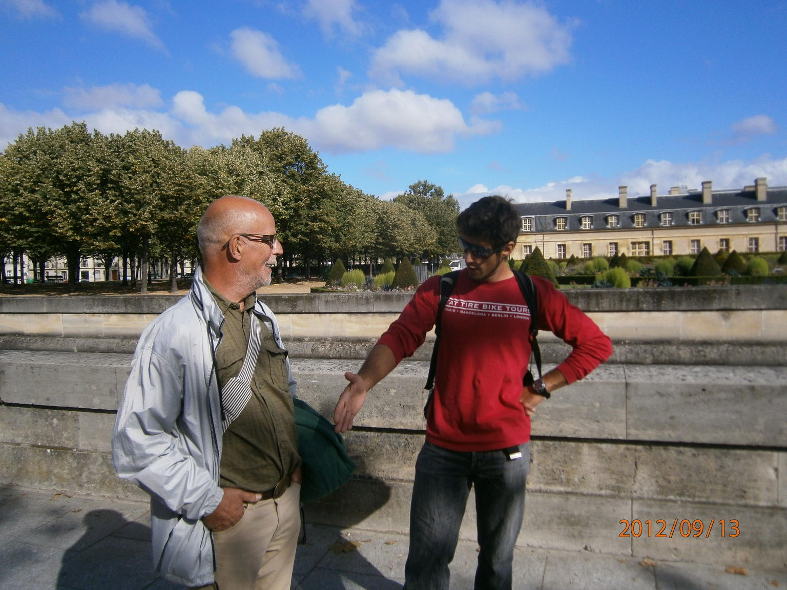 The guy in red are our wounderful guide.
