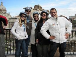 Photo of us with our Segway Guide @ the Roman Forum The segways were eeeeasy to learn; and FUN! You HAVE to try one!, Laura - November 2009