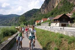 Photo of Wine tasting bike tour, Wachau Valley Riding our bikes on tour through the Wachau Valley, Austria - November 2011