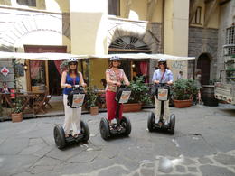 Photo of Florence by Segway Arlene, Jean and Lynne all trained up and ready to go and see Florence on Segways! , Jean A - June 2011