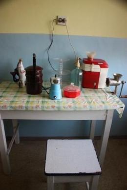 Photo of Kitchen in the old apartment in Nowa Huta The rooms in the old apartment represent the past condition during communism era. - October 2008