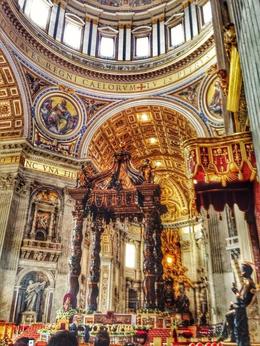 Photo of Alter of St Peter's Obviously, this is highly edited, but we captured some beautiful sunlight on this gorgeous Christmas Eve afternoon in St Peter's. , TIMOTHY C - December 2013