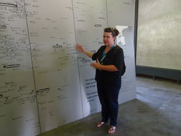 Photo of Tour inside Dachau Our informative guide Nicola providing details of the camp , Phil R - August 2016