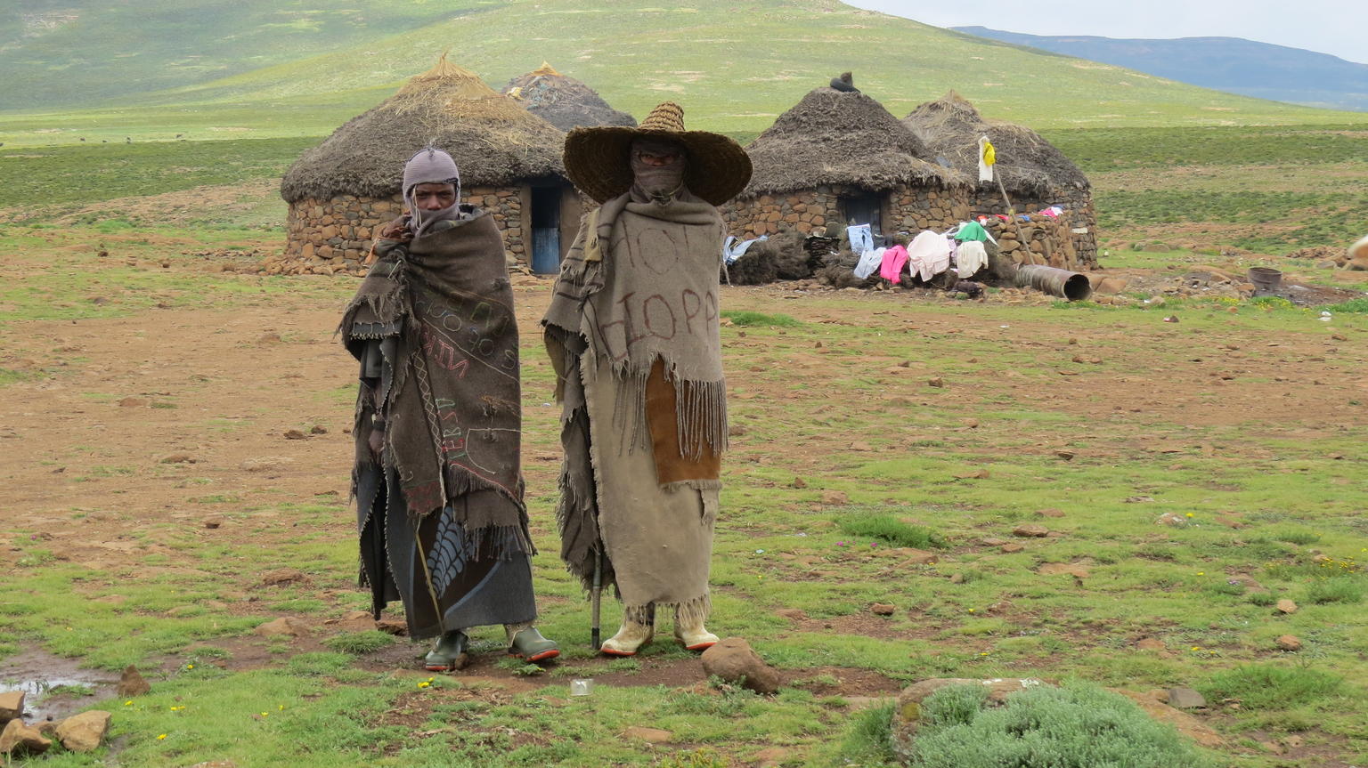 locals dressed for the cold in Durban