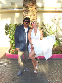 Photo of Marilyn Monroe on the Vegas Strip-Las Vegas The Street Entertainers on the Vegas Strip , Tony - May 2012