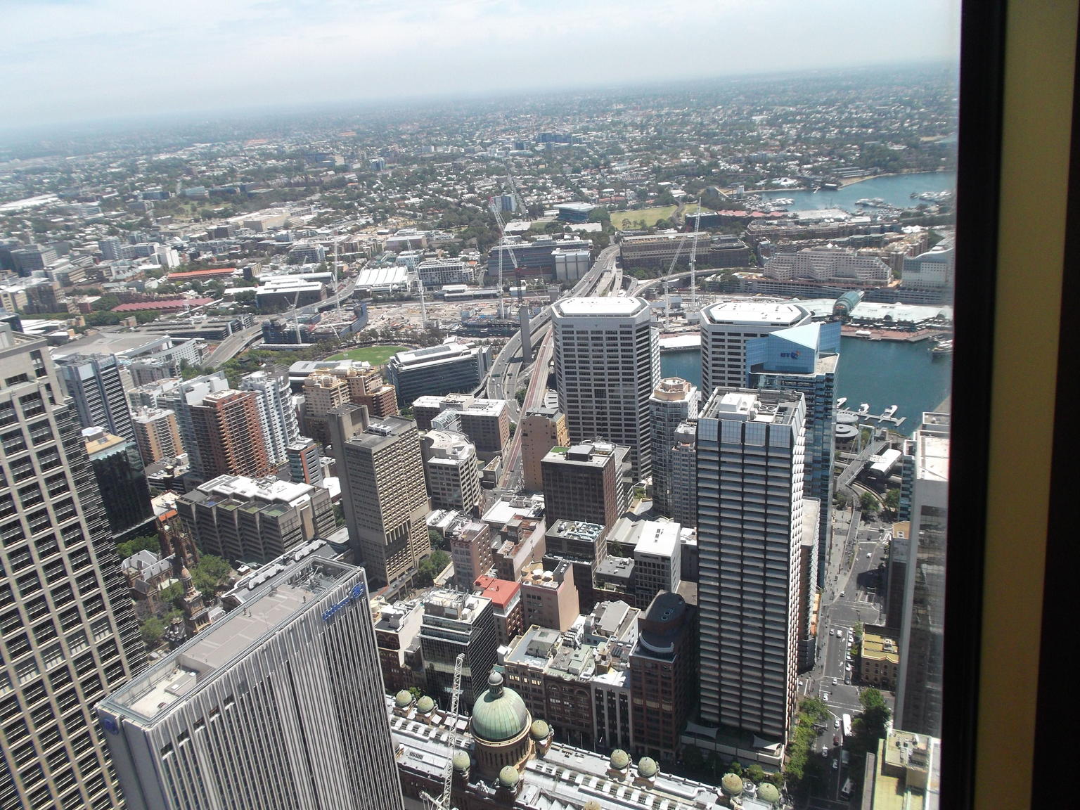 Looking down on Sydney