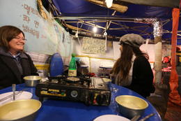 Photo of Tent restaurant We tried gamjatang and makgeolli in this tent restaurant. We wouldn't have gone inside, let alone found it if you weren't a local or were told about this. , kadavidson92 - December 2014