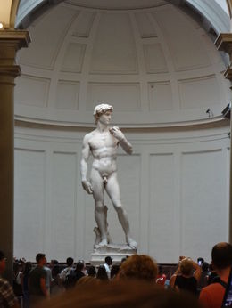 Photo of DAVID Michaelangelo's David - carved out of one piece of marble - when Michaelangelo was in his 20's!! To be able to see the immense size and be able to walk all around him was unbelievable! , Terry P - July 2016
