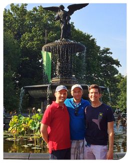 Photo of In front of the fountain Edwin, Joe and Philip in front of the fountain, picture by our tour guide. , Joe S - September 2015