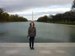 Photo of Washington Monument and Reflecting Pool Can you tell that this was the coldest day of my life?, Irene - November 2012