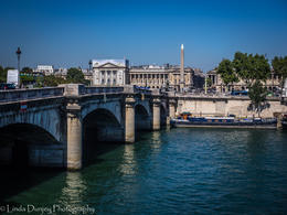 Photo of Approaching Pont de la Concorde Pont de la Concorde - from the Left Bank of the Seine to the Right and the Place de la Concorde where the guillotine was situated during the Reign of Terror think Marie Antoinette and Louis XV1. , lindadunjey - August 2016