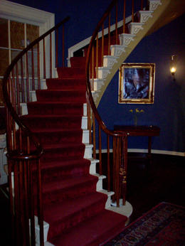 Photo of Stair hall at Houmas House Staircase at Houmas House Plantation. Bette Davis stayed in the house during the filming of the the 1964 Horror Classic and quot;Hush, Hush Sweet Charlotte. and quot; , KENT B - May 2013