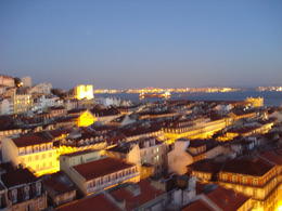 Photo of View from Elevador de Santa Justa, Lisbon View from Elevador de Santa Justa, Lisbon, Cat - January 2012