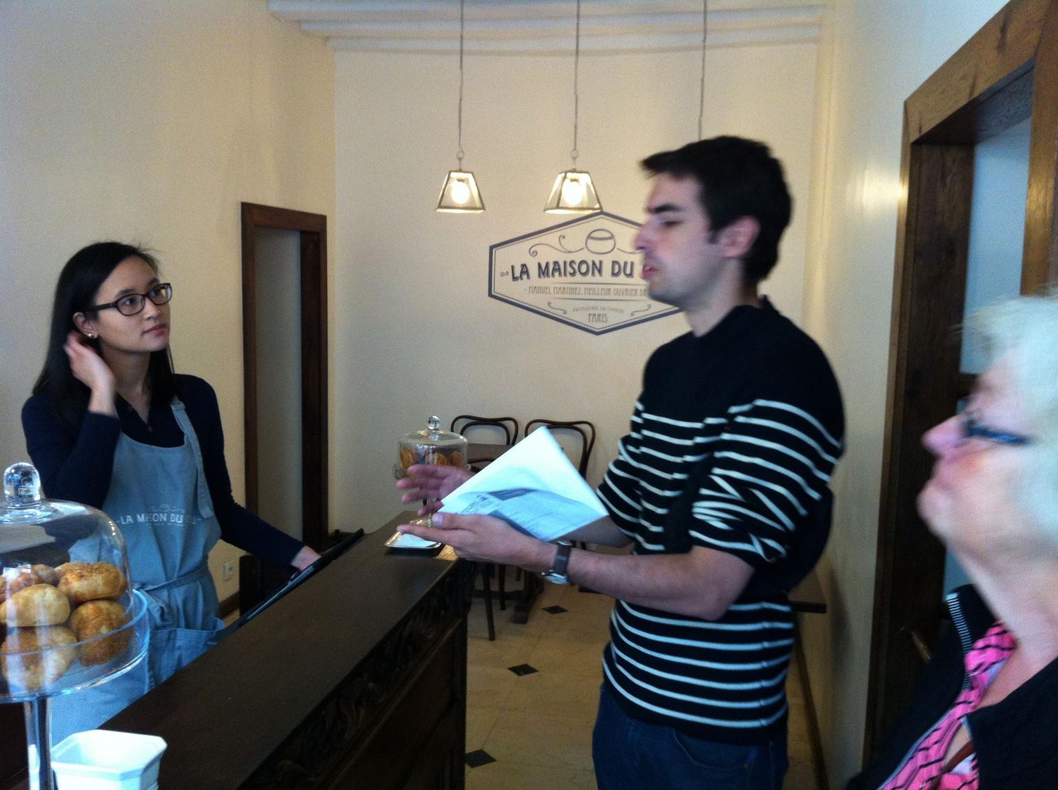 A stop at La Maison Du Chou for beverage and pastry