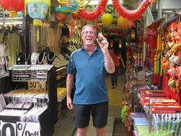 Photo of Shopping at the Stanley Market I had so much fun on my half day tour of Hong Kong. At Stanley Market I bought myself a Buddha to bring me good luck! , Patrick L - November 2013
