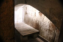 Photo of Typical cell in Doges cells. Cell could hold up to 6 people. The lower cells would even flood. No wonder prisoners didn't get out alive. , Kathryn B - June 2016