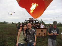 Photo of Hot Air Ballooning After 30 minutes Hot Air Ballooning, we have finished and it will start again to go another place., Edmond Leung - January 2009