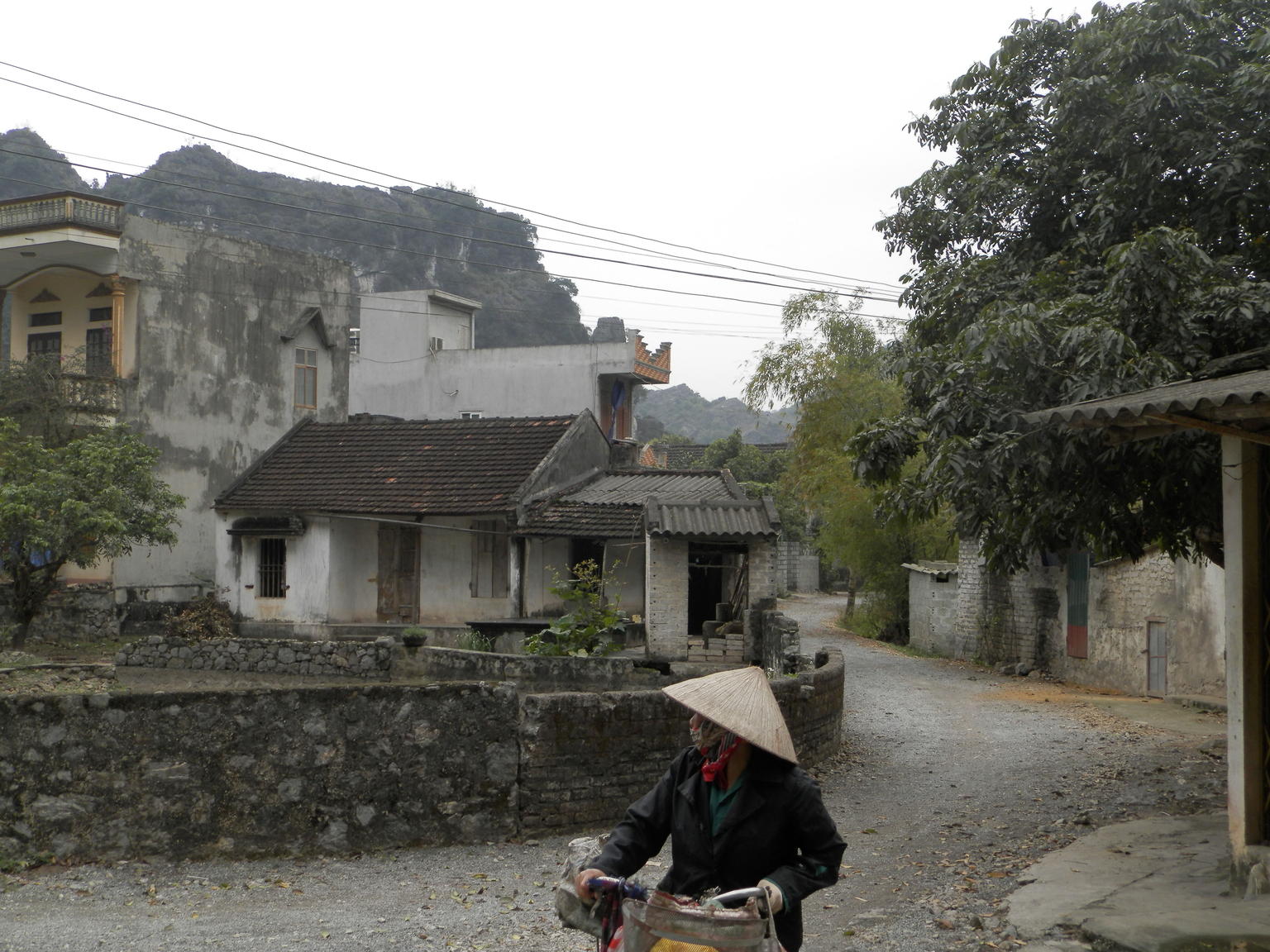passing thru a village