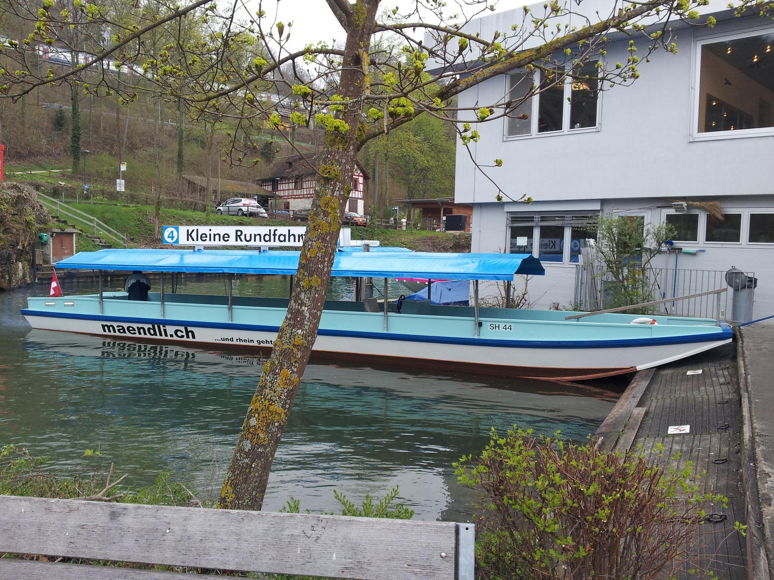 Take boat to Rhine Waterfall