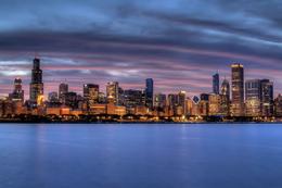 Photo of Chicago We walked out to the Planetarium to watch the sunset.It ended up being the perfect night to capture the city. , Kim - March 2011