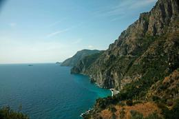 Photo of On the waw to Amalfi one of the beautiful pictures of the mountains coming out of the water., ROBERT M - September 2009