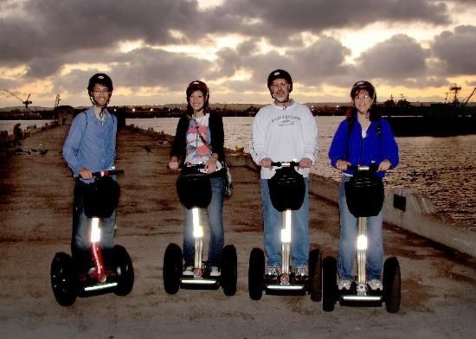 Segways on the Pier
