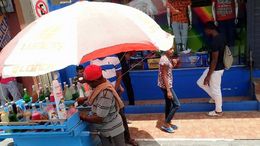 Photo of Frio Frio cart! The traditional Dominican shaved ice slushy refreshment. Made all over the island on these little street carts. , Allan - September 2015