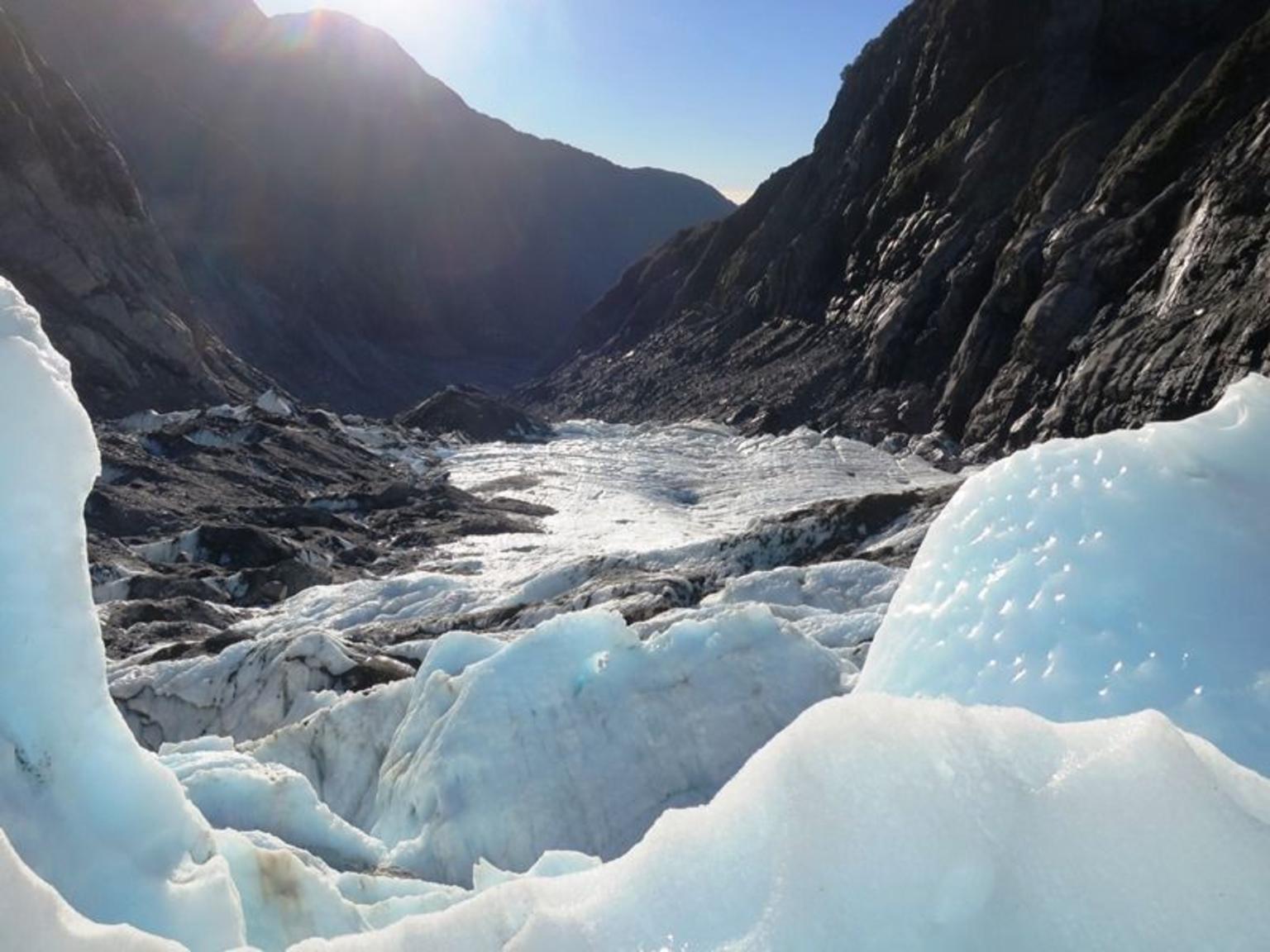 Treking on the glacier