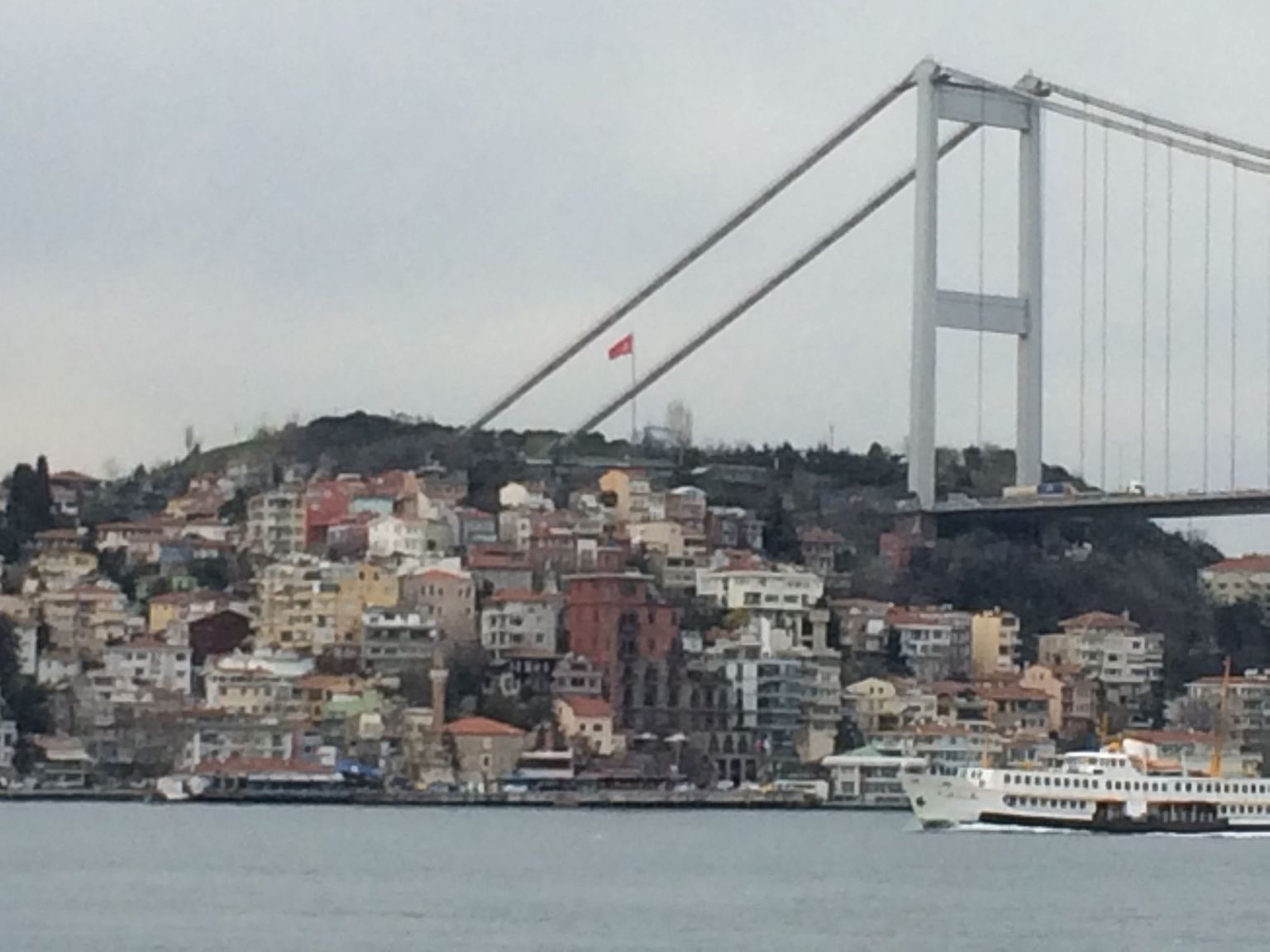 view from the boat on Bosphorus Cruise