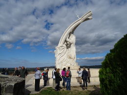 Photo of Coronation Statue in Esztergom Basilica Tour Guide In Blue jacket trying to explain to the group about the historical background. , Kalyan A - October 2015
