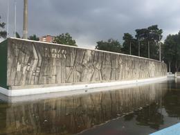 Photo of In front of La Plaza Berlin Even though it was raining, we had a good time by talking about the relationship between Germany and Guatemala right in front of this monument, where you can also find parts of the Wall of Berlin , Ira-Marina R - September 2016