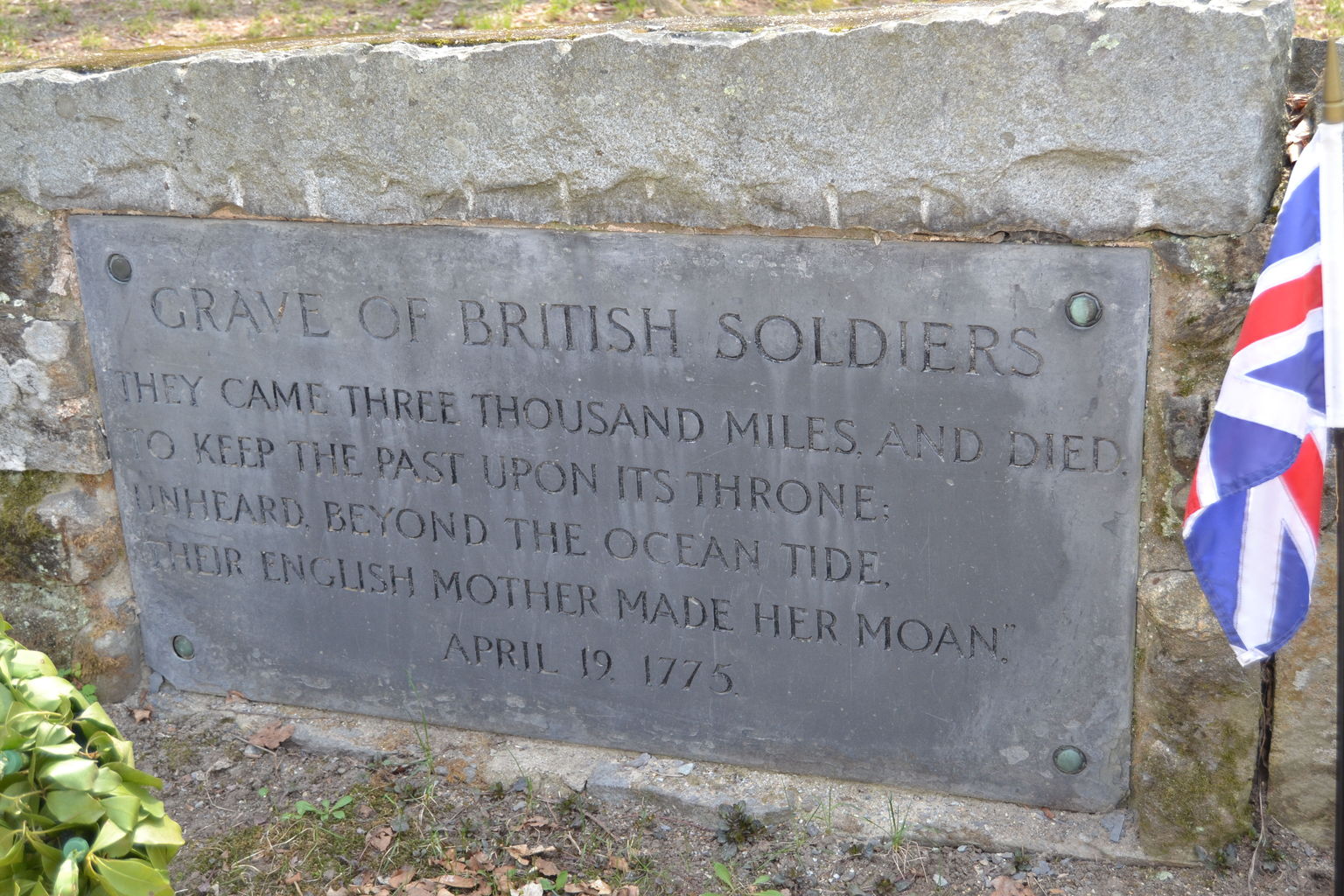 Monument to British soldiers