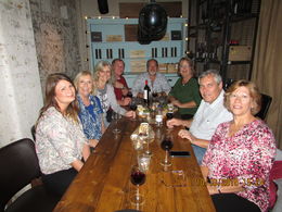 Photo of wine and tapas stop I'm at head wife in green one of the wine and tapas stops , wiggy - October 2015