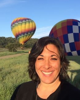 Photo of Just after landing from my first Napa Valley Balloon ride The morning was gorgeous and the ride was peaceful and rejuvenating. If you haven't experienced, it's a must! , Jennifer L - April 2015