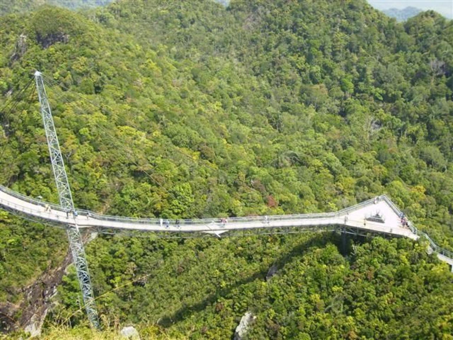 Looking down to bridge