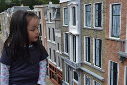 Photo of Peeping through the mini buildings... Our kids loved Madurodam and had a great time there... , May A - August 2012