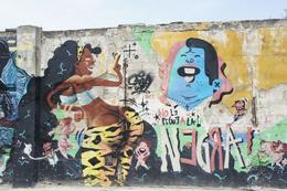 Photo of Graffiti William made sure to walk through a poorer neighborhood inside the old city full of graffitis like this one. , Harvie Hopkins - September 2016