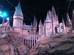 Photo of Model of Hogwarts Castle The model is amazing and fun to video - just like creating a movie. We stood there for over a half hour watching the set go from day to night and back again. Very cool! , Kathy S - August 2016