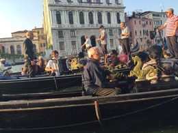 Photo of Most unromantic Gondola serenade Looks like the traditional dress of the Gondaliers has changed with this Gondola company! , Anna P - June 2015