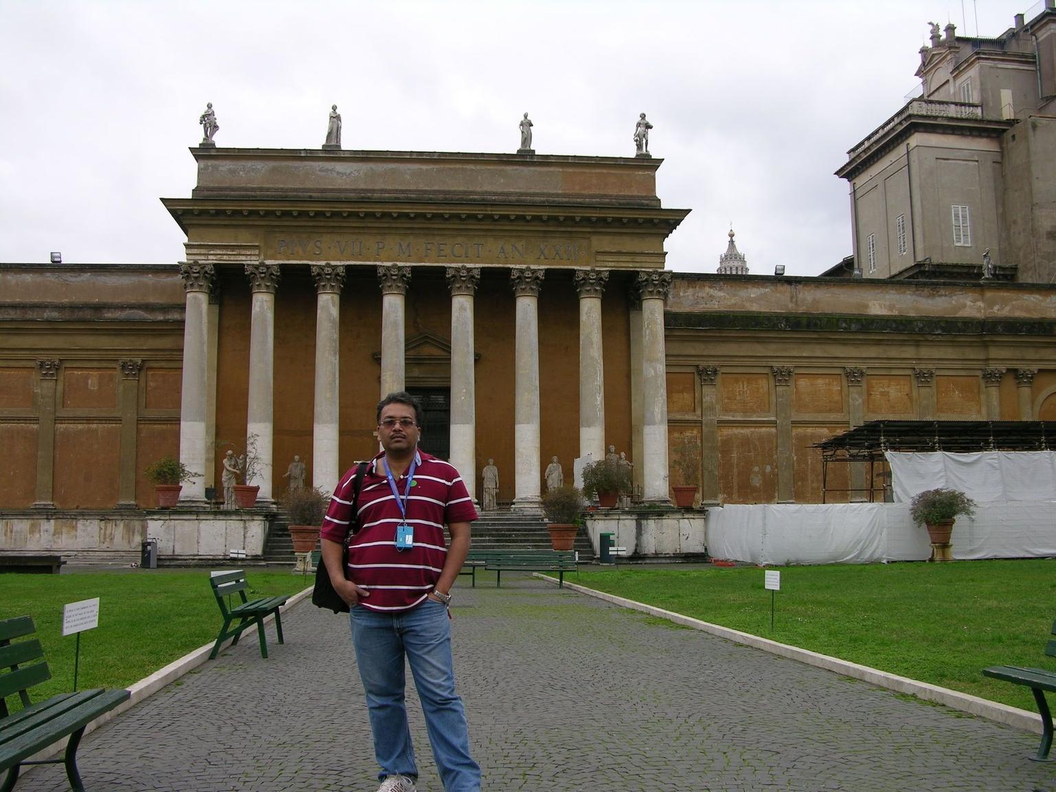 Ravi at the Vatican Museum