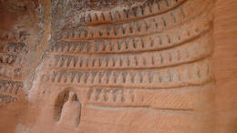 Photo of Carvings on the side of the trail Nobody, I was still going down to the feet of the Buddha , Angela B - September 2013