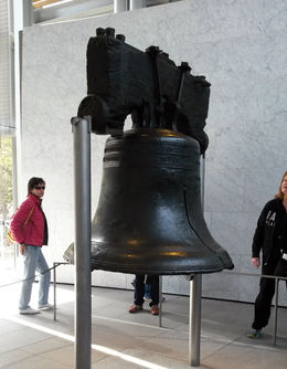 Photo of Liberty Bell I swear there isn't a person inside the bell, it's just an unfortunate photo bomb - December 2014