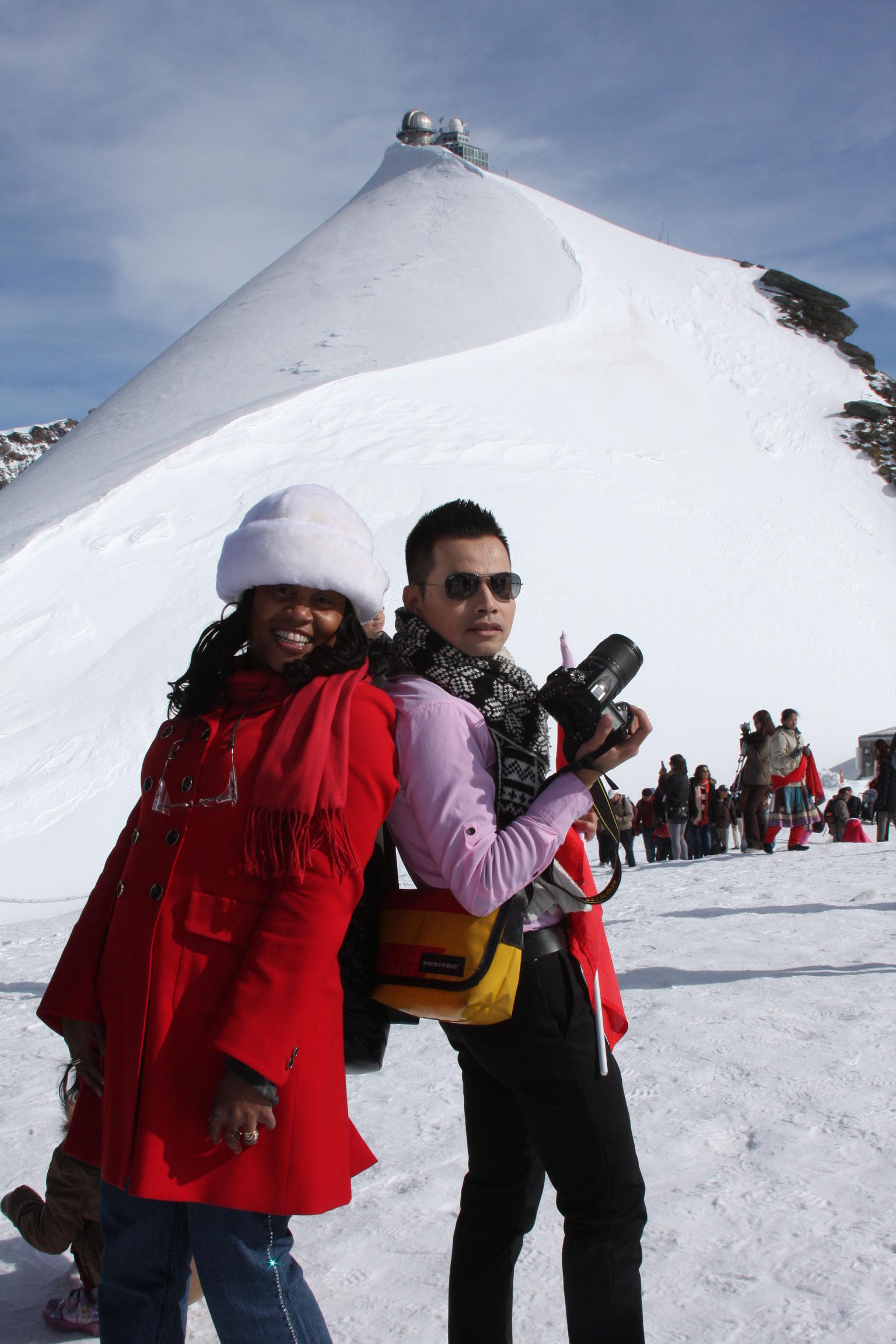 Photo of tour guide named Kid and my wife.