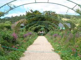 Photo of The path to Monet's front door, Giverny Monet's house from the front gate, David S - July 2010