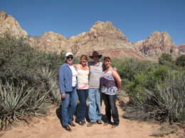 Photo of Perfect Day Our tour guide, James, with us in front of gorgeous Red Rock Canyon. Nature at its finest. , JACQUELINE M - May 2015