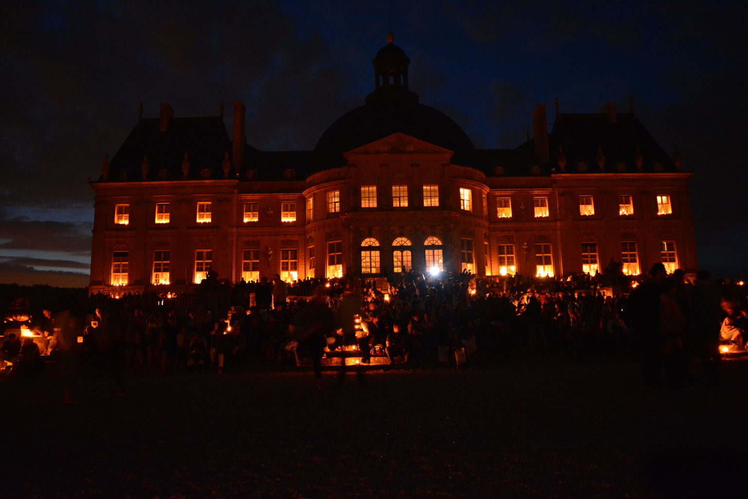 Rear of Chateau before firework show.