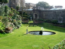 Photo of Windsor Castle Gardens Beautiful garden area beneath the central tower at Windsor Castle. Area was meant to be for a moat but was never actually used for water because the ground was too porous. , Forrest Y - March 2011