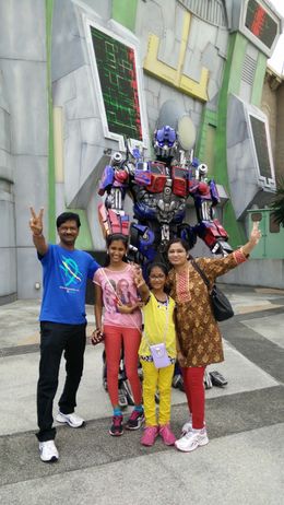 Photo of My family at Universal Studio The robotic movement of the transformer was thoroughly enjoyed by all of us especially my two kids... , krishna.4969 - June 2015