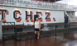 Photo of My wife, waiting on the Natchez Steamboat Brunch Cruse My wife, Karen, checking out the Steamboat Natchez history while waiting on our Brunch Cruse to begin, in New Orleans, LA. , karenalex67 - August 2016