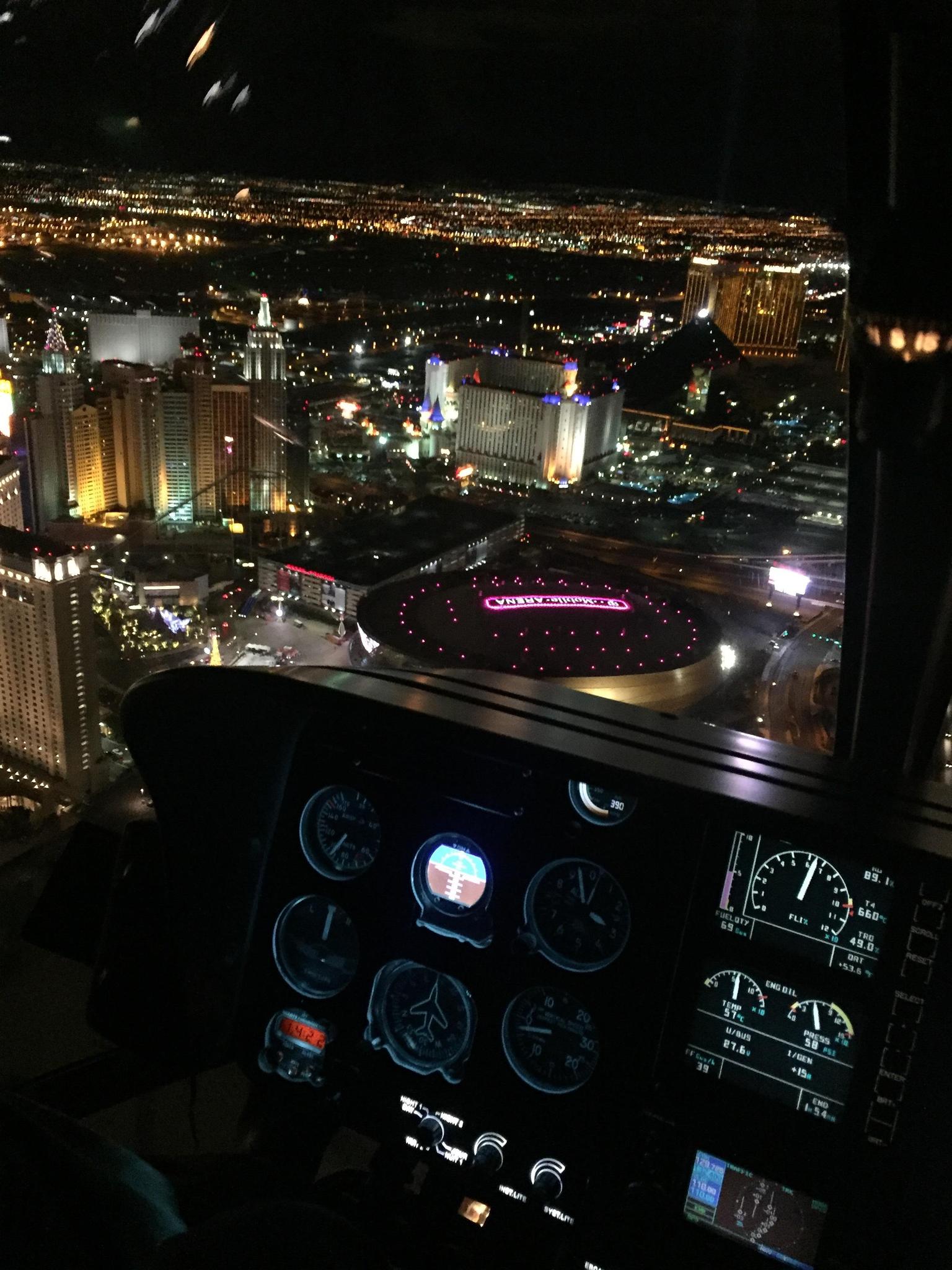 T-Mobile Arena View From Helicopter